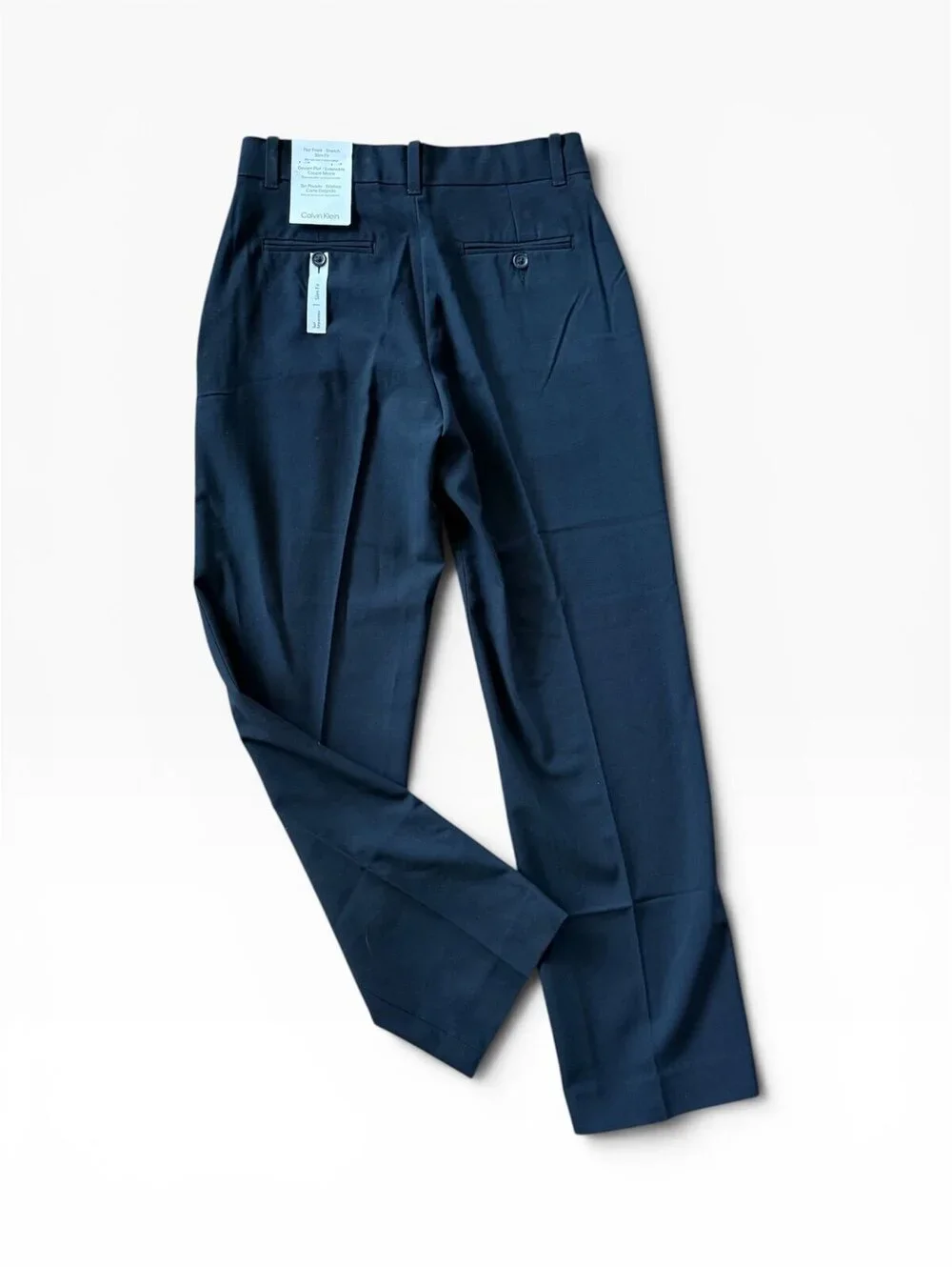 NWT Calvin Klein Boys Size 14 Navy Blue Flat Front Slim Fit Dress Pants Suit Sep